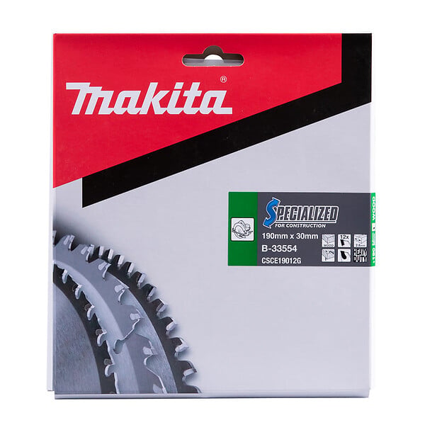 MAKITA - Lames carbure "Specialized" construction (FERMACELL ®), pour scies circulaires MAKITA - large