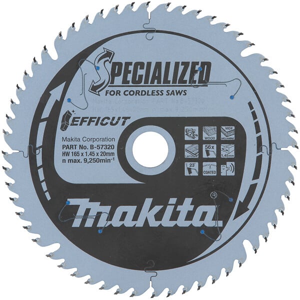 MAKITA - Lame de scie MAKITA B-57336 SPECIALIZED EFFICUT Ø 165mm - large