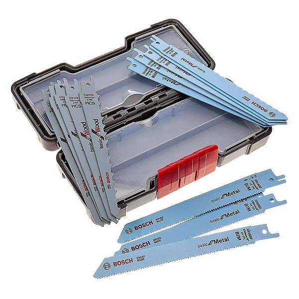 BOSCH - Coffret de 15 lames pour scie sabre BOSCH PRO 2607010901 - large