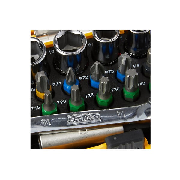 DEWALT - Jeu de douille et d'embouts DEWALT DT71516-QZ 24 pièces - large