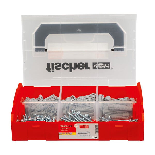 FISCHER - Coffret FixTainer chevilles SX Plus 6,8 / 10 avec vis FISCHER 567894 - large