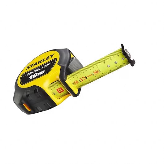 STANLEY - Mesure 10 m x 25 mm double marquage magnétique control-lock - STANLEY - STHT37233-0 - large