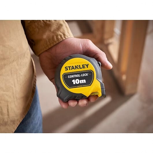 STANLEY - Mesure 10 m x 25 mm double marquage magnétique control-lock - STANLEY - STHT37233-0 - large