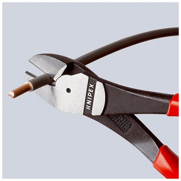 TOPCAR - Pince coupante de côté à forte démultiplication KNIPEX 74 01 180 180mm - large