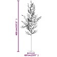 VIDAXL - vidaXL Arbre à  LED fleur de cerisier 672 LED Blanc chaud 400 cm - vignette