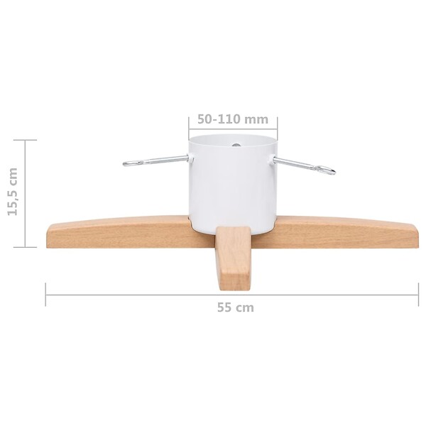 VIDAXL - vidaXL Support de sapin de Noël 55x55x15,5 cm - large