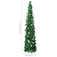 VIDAXL - vidaXL Sapin de Noël artificiel escamotable vert 150 cm PET - vignette