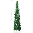 VIDAXL - vidaXL Sapin de Noël artificiel escamotable vert 180 cm PET - vignette