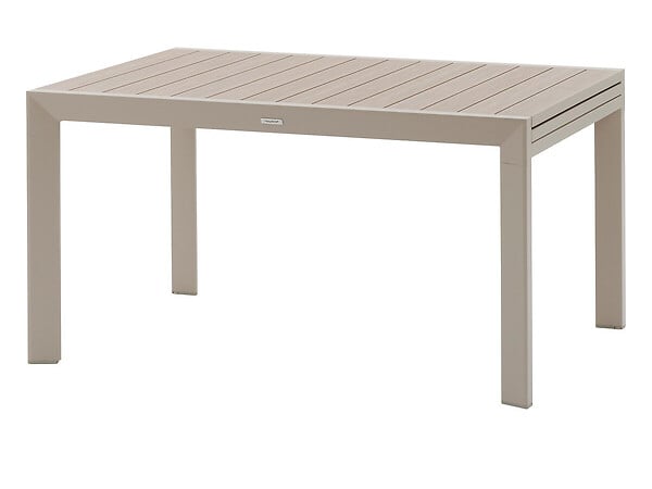 HESPERIDE - Table de jardin rectangulaire extensible coulissante Evasion  8/10 places lin et argile - Hespéride - large