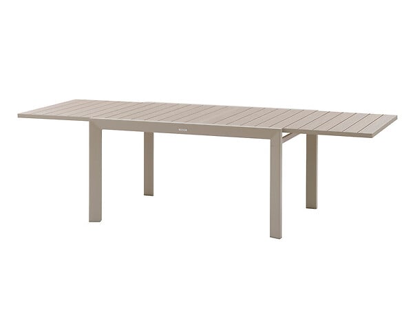 HESPERIDE - Table de jardin rectangulaire extensible coulissante Evasion  8/10 places lin et argile - Hespéride - large