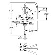 GROHE - Robinet de cuisine monocommande Start 2021 chromé + nettoyant GrohClean - vignette