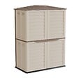 INTEC - Abri de jardin Extérieur 2 portes Beige 151 x 83 x H200cm Cabanon de jardin avec plancher intégré INTEC - vignette