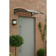 ARTPLAST - Auvent de Porte d'Entrée et fenêtre 100 x 120 cm - Polycarbonate Anti UV Marquise Extérieure Bras Polypropylène Art Plast - vignette