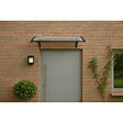 ARTPLAST - Auvent de Porte d'Entrée et fenêtre 100 x 120 cm - Polycarbonate Anti UV Marquise Extérieure Bras Polypropylène Art Plast - vignette