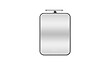 MP GLASS - Miroir LED Toscan - Noir - 75x55cm - vignette