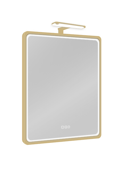 MP GLASS - Miroir LED Toscane Gold - 75x55cm - large