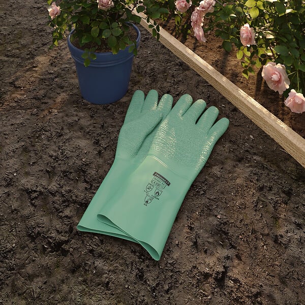 JARDIBEST - Gants de jardin spécial épineux - Latex et jersey - T7 - large