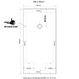 PLANETE BAIN - Receveur de douche à poser blanc 80x160 grande taille - vignette