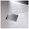 PLANETE BAIN - Receveur de douche extra plat à poser 90x90 Design reflet ardoisé Blanc - vignette