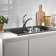 GROHE - Robinet de cuisine bec bas Start 2021 chromé + microfibre - vignette