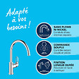 GROHE - Robinet de cuisine Start Flow Quickfix + nettoyant GrohClean - vignette