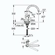 GROHE - Robinet de cuisine Start Flow Quickfix + nettoyant GrohClean - vignette