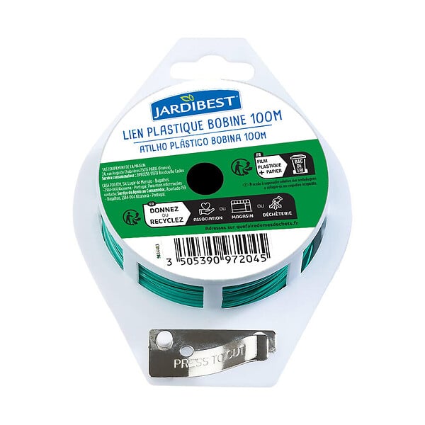 JARDIBEST - Lien en bobine - Plastique - 100m - large