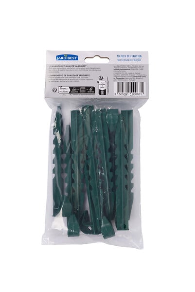 JARDIBEST - Pic de fixation - Lot de 10 - large