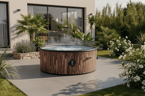 COCO SPA - Coco spa Bali | 180 Cm De Diamètre | 1100 Litres | Moteur 2240 W | Jusqu'à 6 Personnes - large