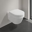 VILLEROY ET BOCH - Pack WC suspendu sans bride  Architectura + abattant + plaque blanche + bâti Grohe - vignette