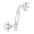 OLFA - Douchette avec flexible et support mural PAINI Lady's auburn - vignette
