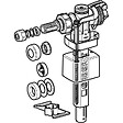 GEBERIT - Robinet flotteur  type 383, alimentation latérale, 3/8', mamelon laiton -  - 281.002.00.5 - vignette