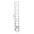 SECURY-T - Echelle télescopique aluminium 13 marches H3,8 m avec barre stabilisatrice - vignette