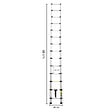 SECURY-T - Echelle télescopique aluminium 14 marches H 4,1m avec barre stabilisatrice - vignette