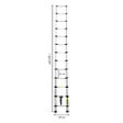 SECURY-T - Echelle télescopique aluminium 13 marches H 5,2 m avec barre stabilisatrice - vignette