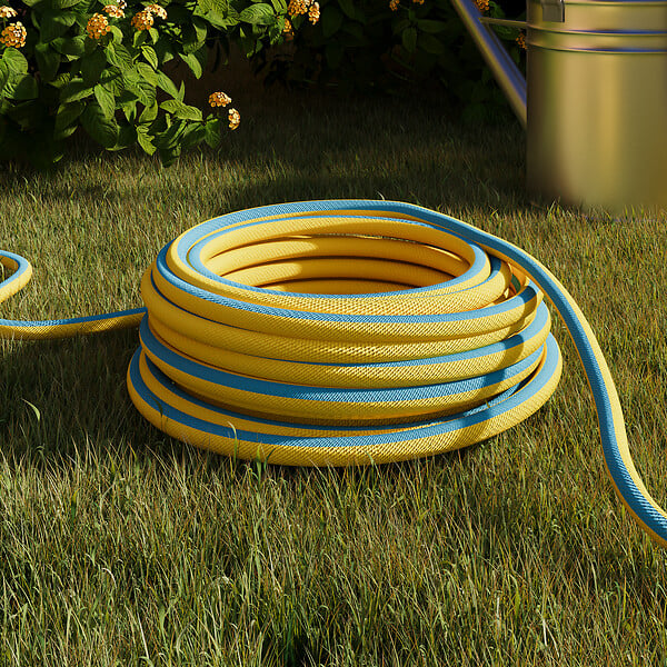 JARDIBEST - Tuyau d'arrosage PVC 3 couches tricoté - 19mm - 25m - large