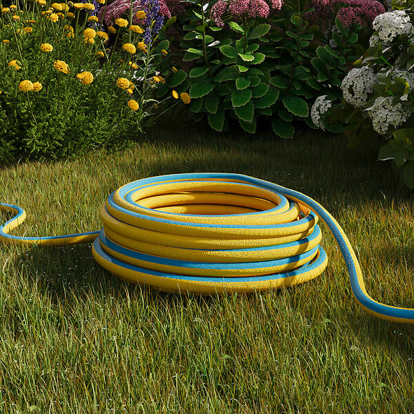 JARDIBEST - Tuyau d'arrosage PVC 3 couches tricoté - 50m - Diam.19mm - large