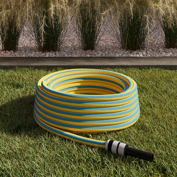 JARDIBEST - Tuyau d'arrosage PVC 3 couches tricoté - Diam.15xL.15m - large