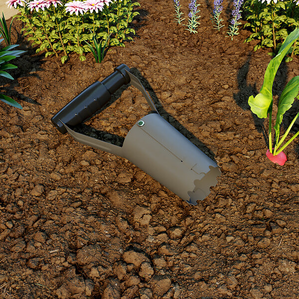 JARDIBEST - Plantoir bulbes articulé - Acier - large