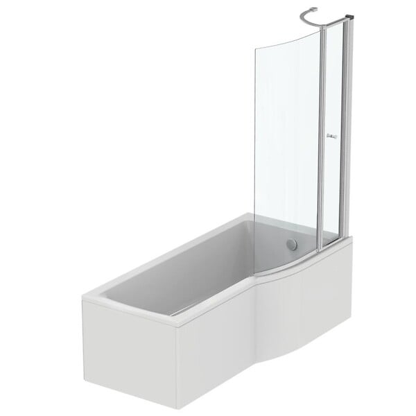 IDEAL STANDARD - IDEAL STANDARD Baignoire Connect air 170 X 80 avec pare Bain  avec volet asymétrique gauche - large