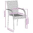 VIDAXL - vidaXL Chaises empilables d'extérieur lot de 4 Résine tressée Noir - vignette