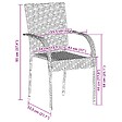 VIDAXL - vidaXL Chaises empilables d'extérieur lot de 4 Résine tressée Marron - vignette