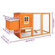 VIDAXL - vidaXL Poulailler d'extérieur avec 1 nichoir Bois - vignette