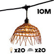 LUMISKY - Guirlande connectable HAWAII 20 ampoules E27 10M - vignette
