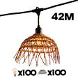 LUMISKY - Guirlande connectable HAWAII 100 ampoules E27 42M - vignette