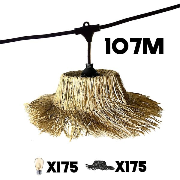 LUMISKY - Guirlande connectable TAHITI 175 ampoules E27 107M - large