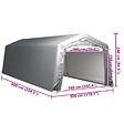 VIDAXL - vidaXL Tente de rangement 300x900 cm Acier Gris - vignette