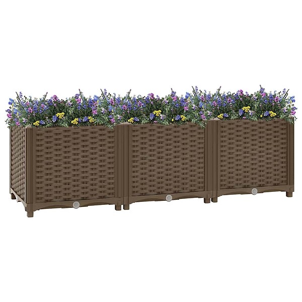 VIDAXL - vidaXL Lit surélevé 120x40x38 cm Polypropylène - large