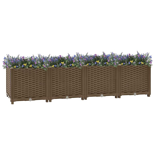 VIDAXL - vidaXL Lit surélevé 160x40x38 cm Polypropylène - large