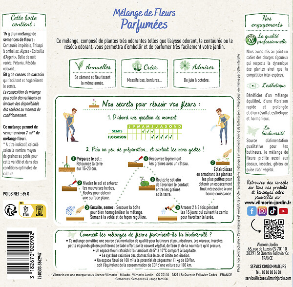 VILMORIN - Mélange de Fleurs Parfumées - 7 M² - large